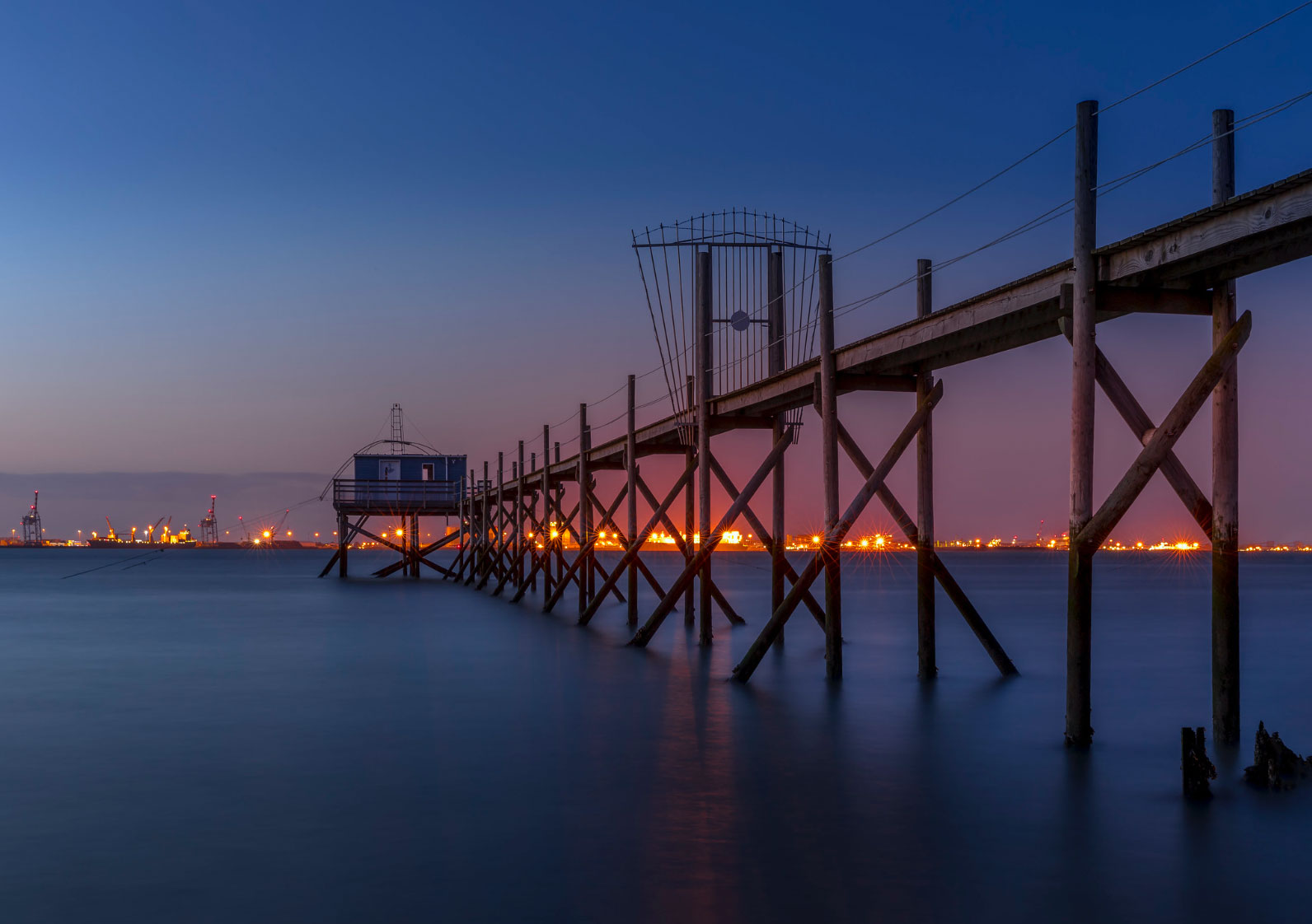 Ponton de pêcheur camping Saint-Nazaire