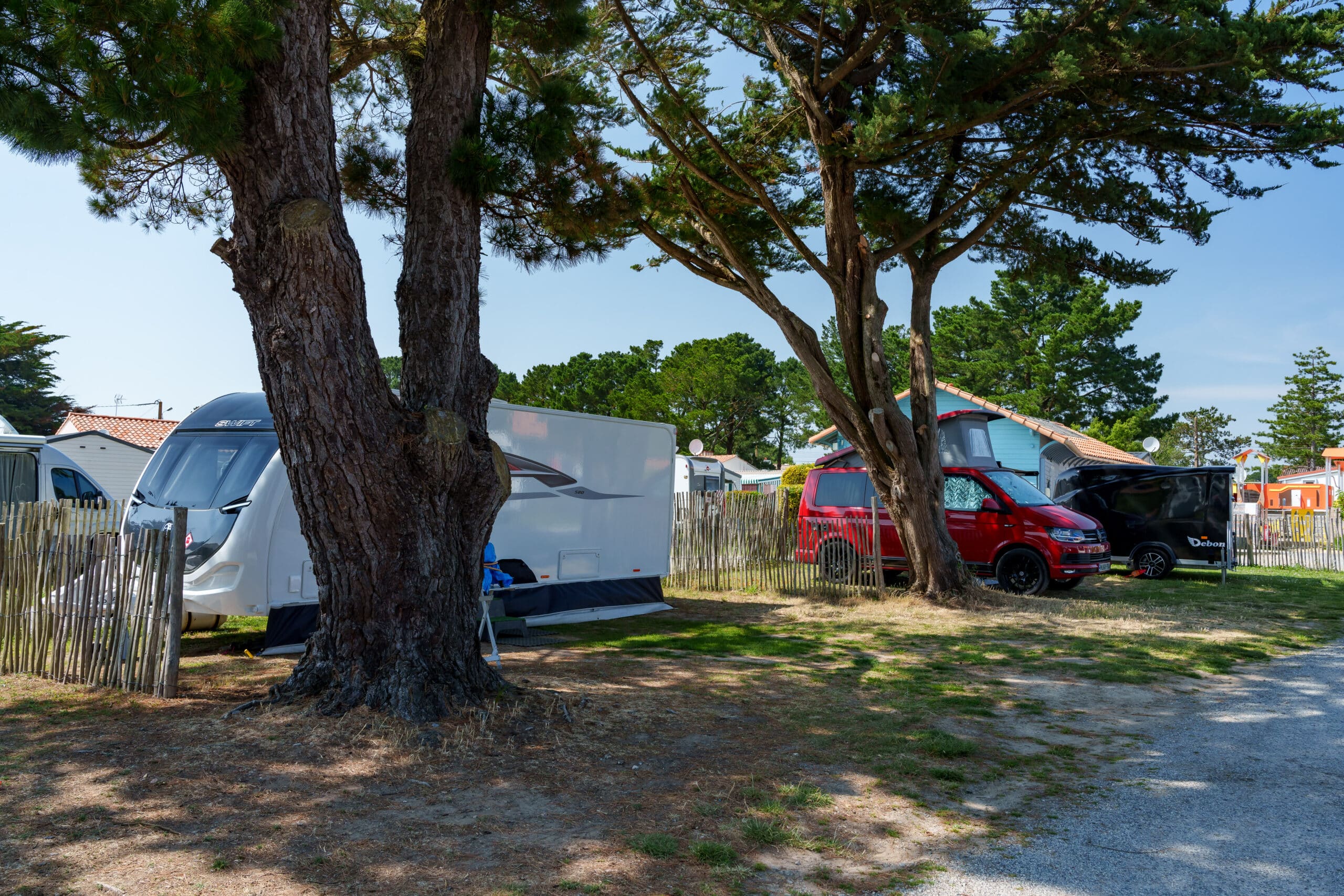 Camping Du Vieux Château : Emplacement