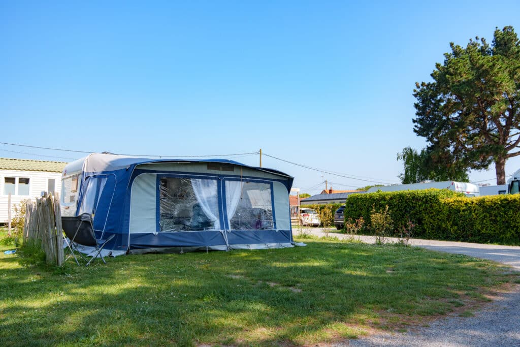 Camping Du Vieux Château : Emplacement