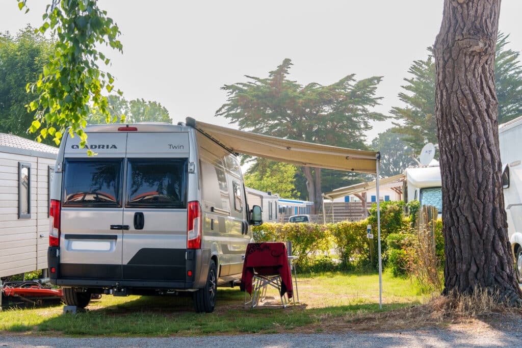 Camping Du Vieux Château : Emplacement