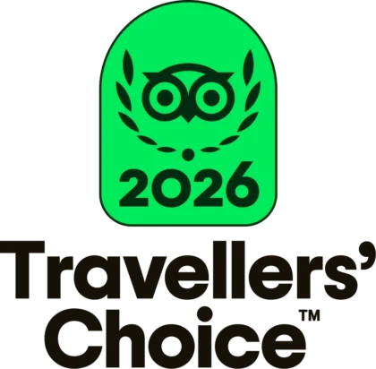 TC Badge Travelers Choice Center Aligned Black LL